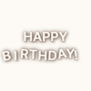 かわいい3Dアルファベットがストップモーションで「Happy Birthday!」