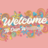 ペーパークイリング風のおしゃれな「Welcome to Our Wedding!」【カラフル】