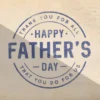 コマ撮りのスクラップブックにスタンプで「Happy Father’s Day」【父の日】